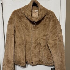 Cozy Tan Teddy Jacket for Women